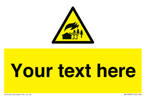 Custom Warning: Large scale fire zone